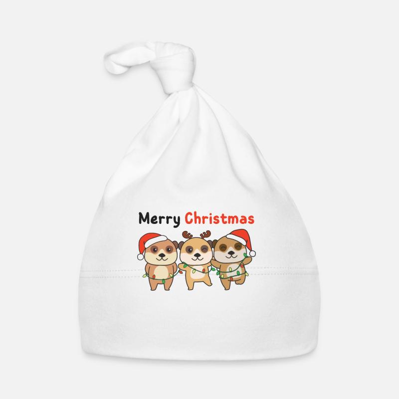Suricate Noël Animaux d’hiver Suricate Bonnet bio Bébé