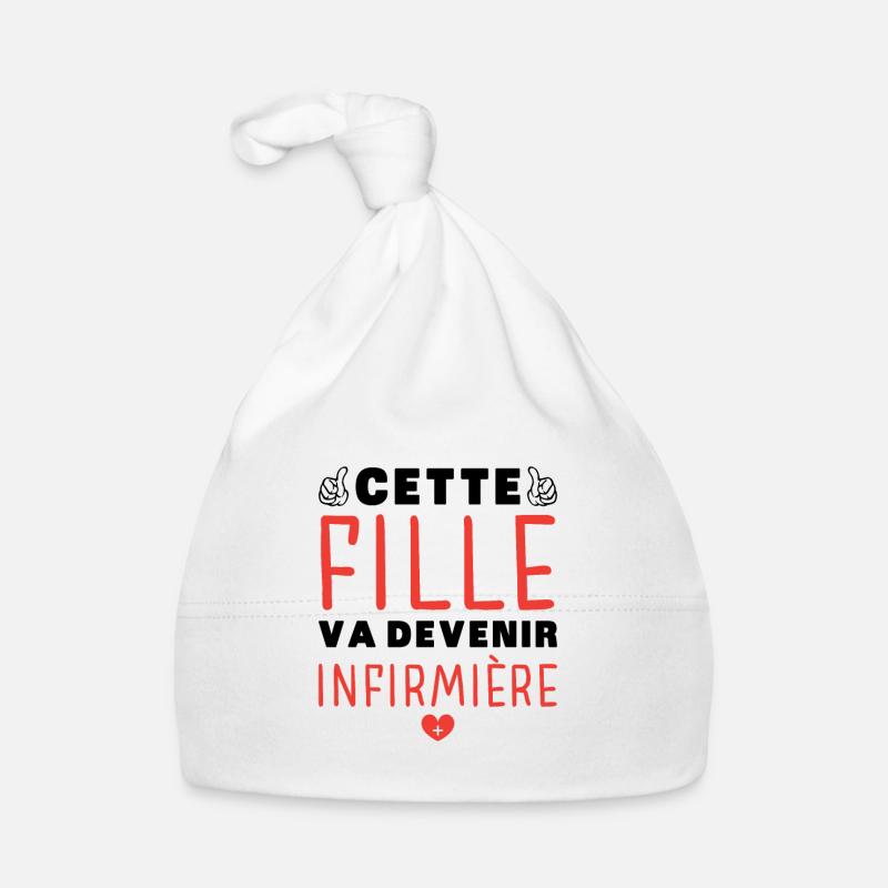 fille va devenir infirmière - Future infirmière Bonnet bio Bébé