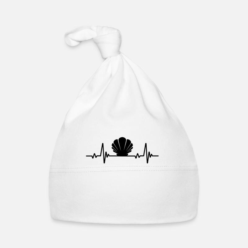 Seashell Heartbeat Organic Baby Cap