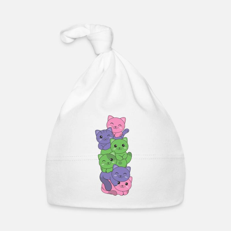 Trigender Flag cat Pride LGBTQ süße Katze Baby Bio-Mütze