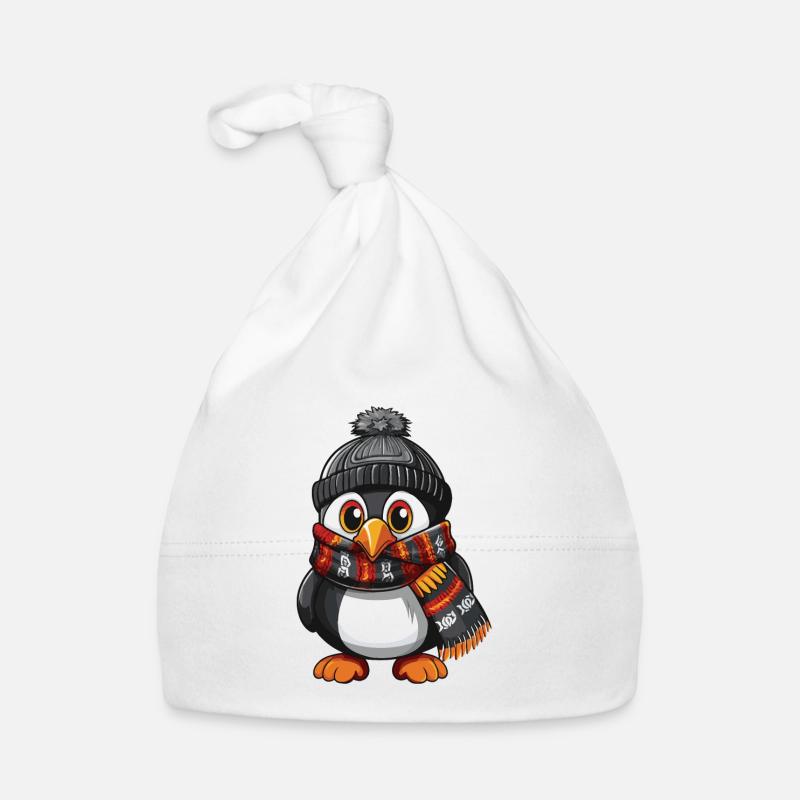 Pinguin Niedlich Winter Comic Baby Bio-Mütze