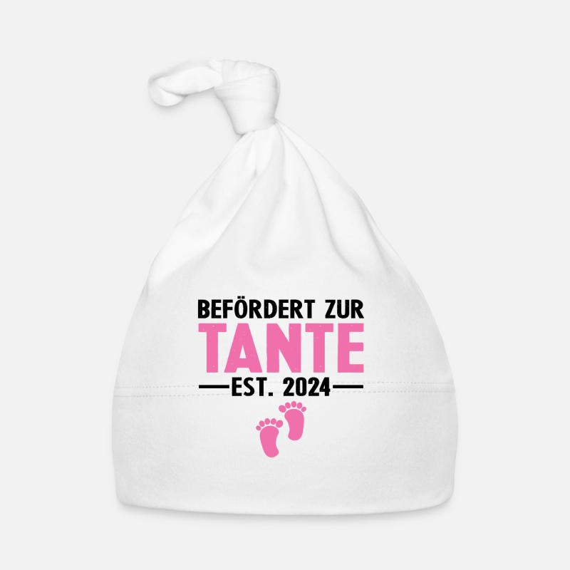 Befördert zur Tante 2024 Baby Bio-Mütze
