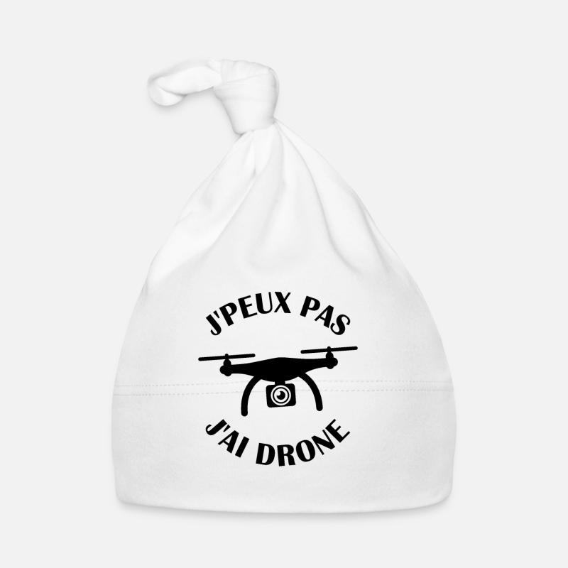J peux pas j ai Drone Bonnet bio Bébé