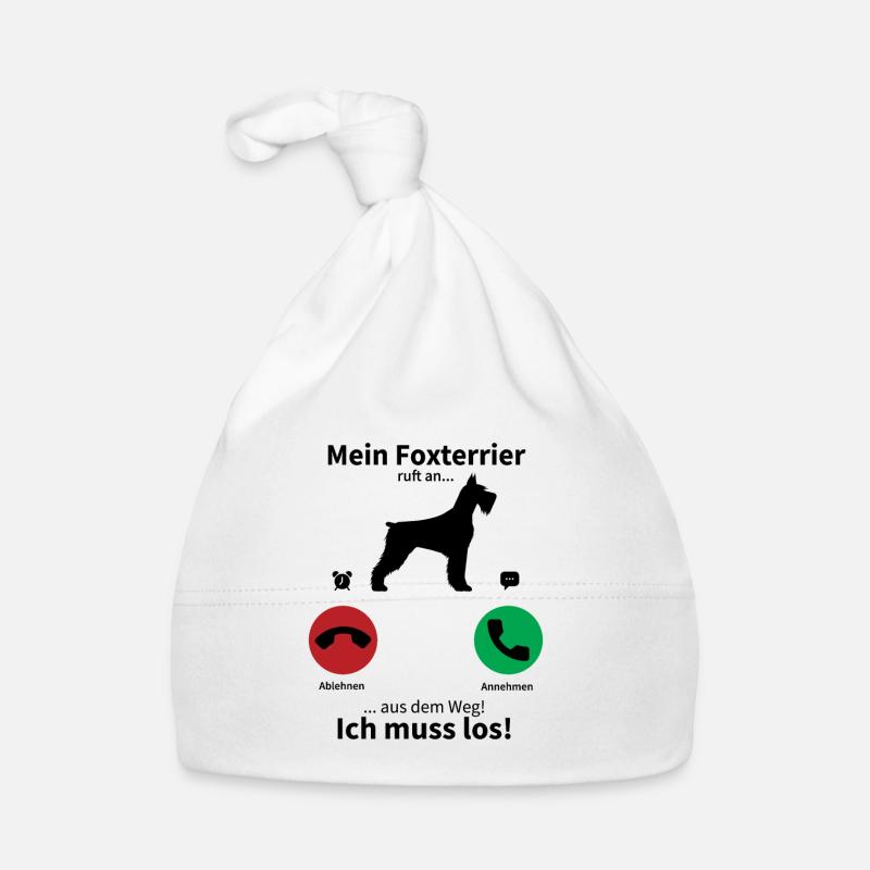 Mein Foxterrier ruft an Baby Bio-Mütze