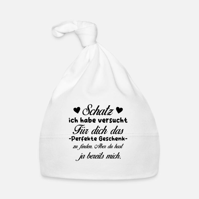 Das beste Geschenk für dich - Schatz - Spruch Baby Bio-Mütze