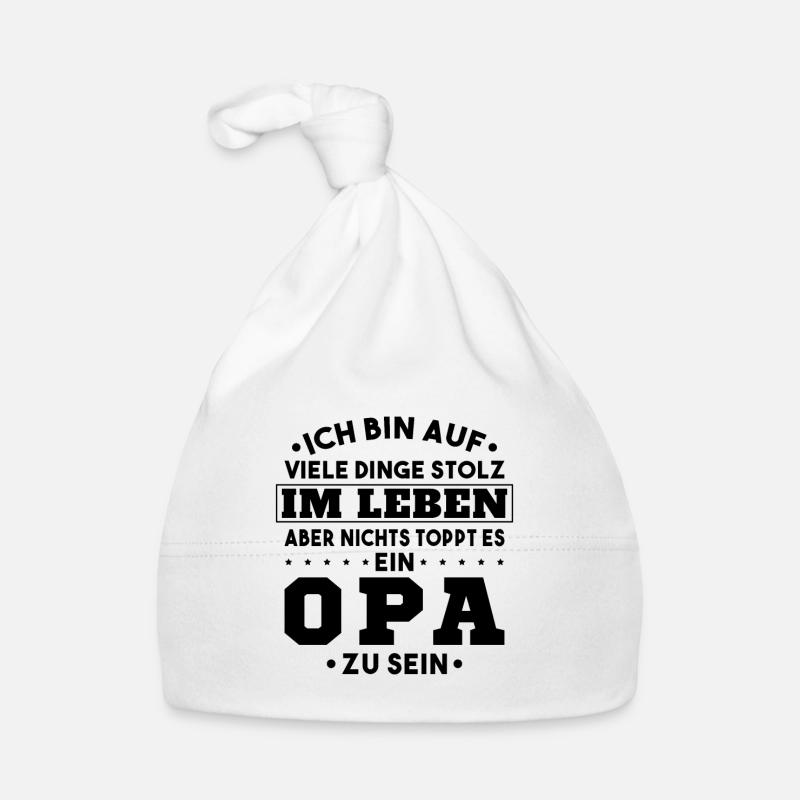 ich bin stolz wie ein Opa Baby Bio-Mütze