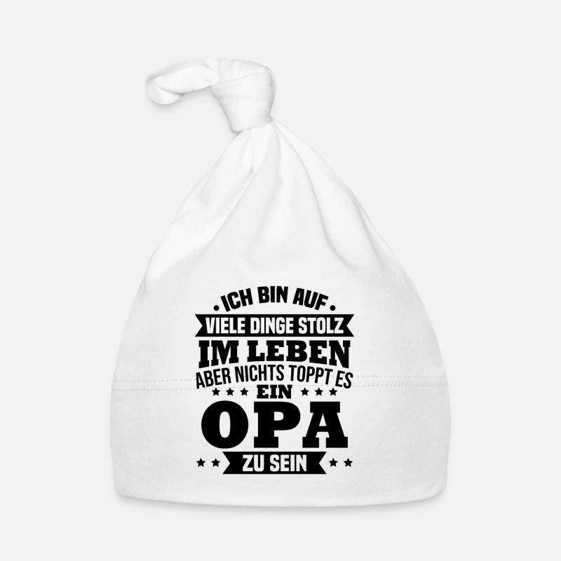 ich bin stolz wie ein Opa Baby Bio-Mütze