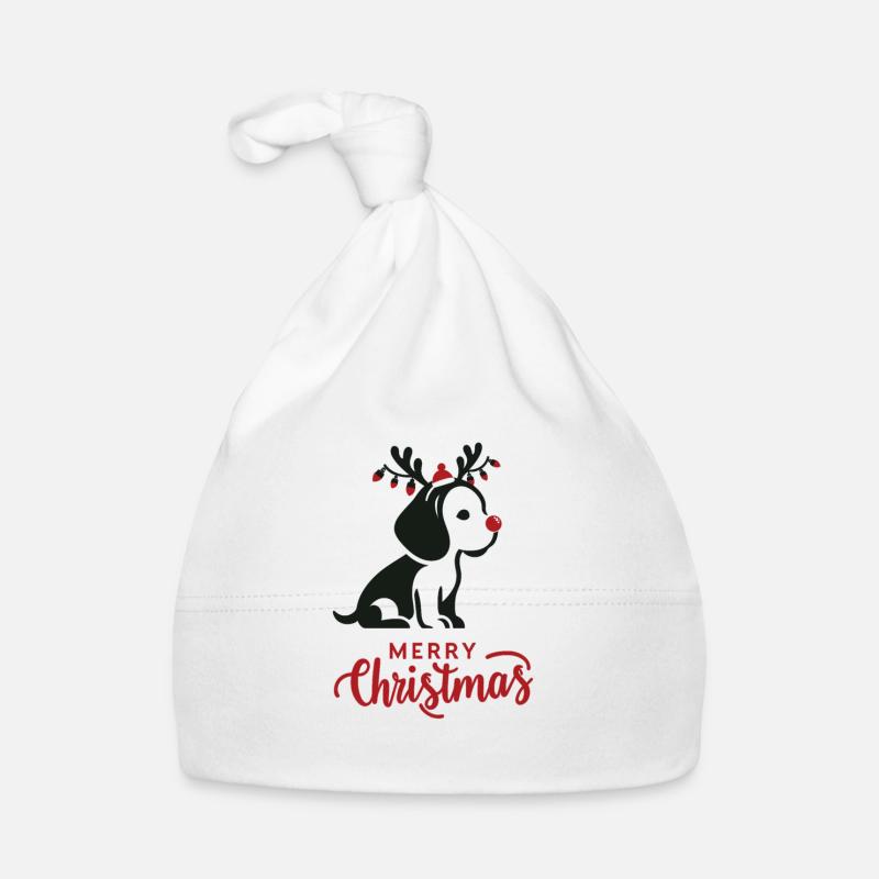 Beagle Weihnachten Winter Tiere Hunde Baby Bio-Mütze