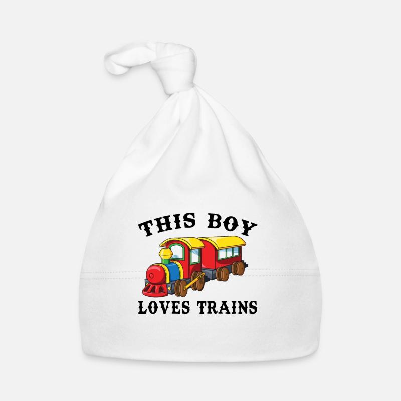 Ce garçon aime les trains Bonnet bio Bébé