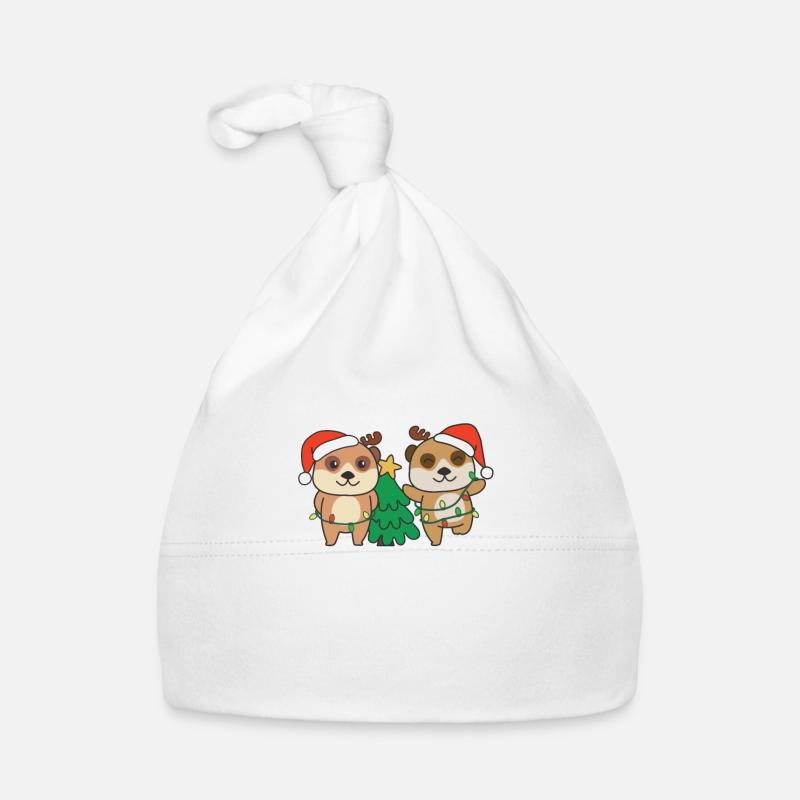 Erdmännchen Weihnachten Winter Tiere Erdmännchen Baby Bio-Mütze
