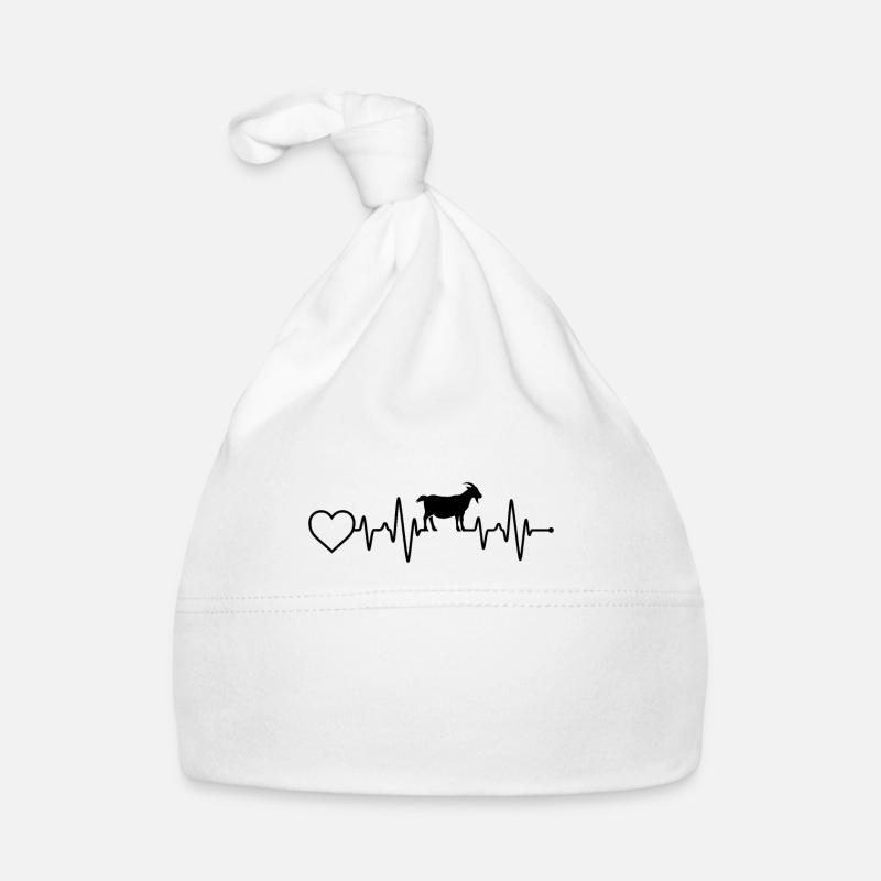 Battement de cœur de la chèvre Bonnet bio Bébé