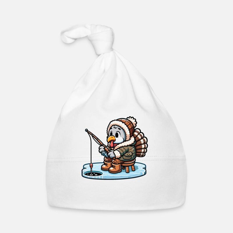 Pêche sur glace Dinde de Thanksgiving Bonnet bio Bébé