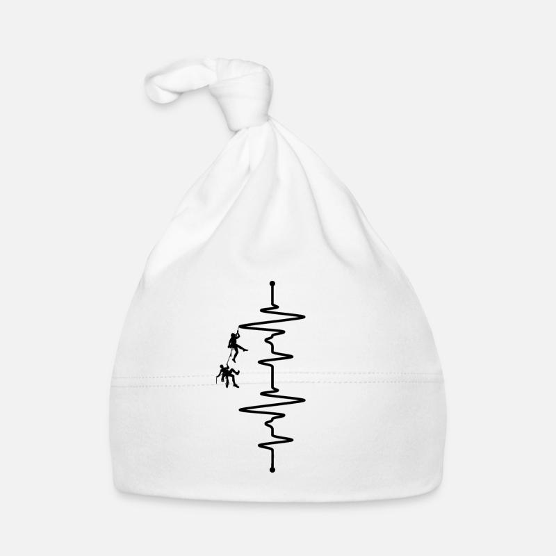 Climber Heartbeat Organic Baby Cap