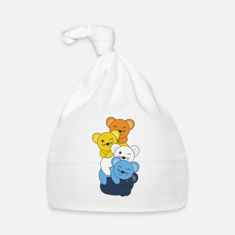 Aroace Flag Pride LGBTQ süßer Maus Stapel Baby Bio-Mütze