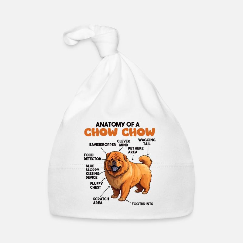 Explication du chien Anatomie d’un Chow Chow Bonnet bio Bébé
