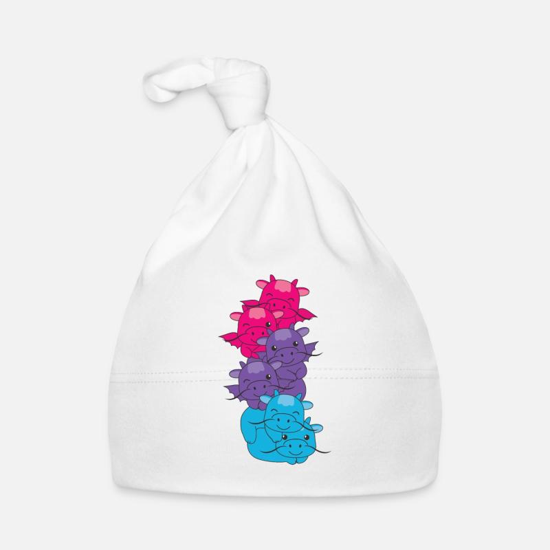 drapeau androgyne fierté LGBTQ mignon dragon Bonnet bio Bébé
