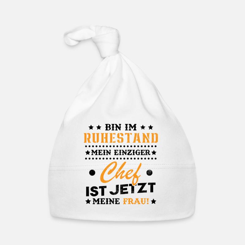 Ich bin im Ruhestand Rentner 2024 2025 2026 Baby Bio-Mütze