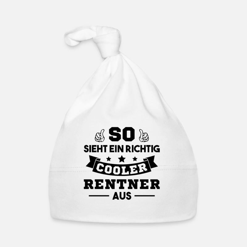So sieht ein richtig cooler Rentner aus Pensioner Baby Bio-Mütze