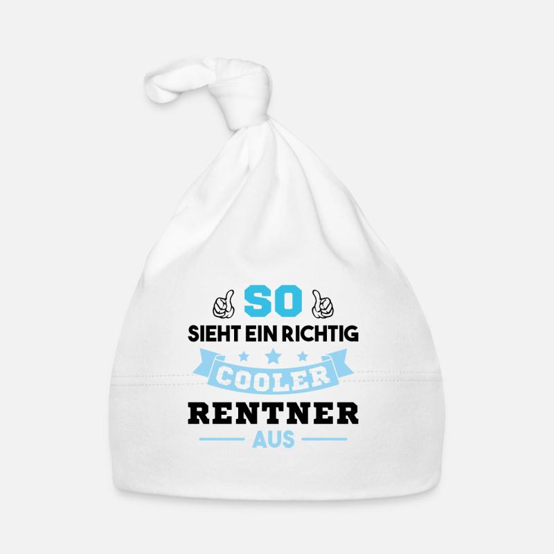 So sieht ein richtig cooler Rentner aus Pensioner Baby Bio-Mütze