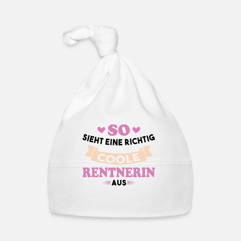 So sieht eine richtig coole Rentnerin aus Baby Bio-Mütze