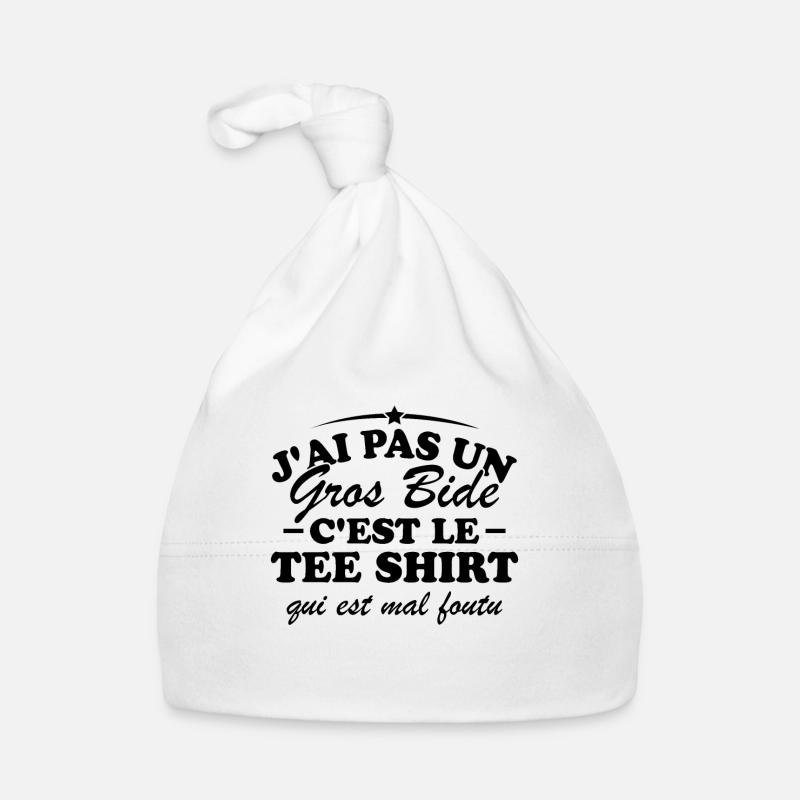 J'ai pas un gros bide Bonnet bio Bébé