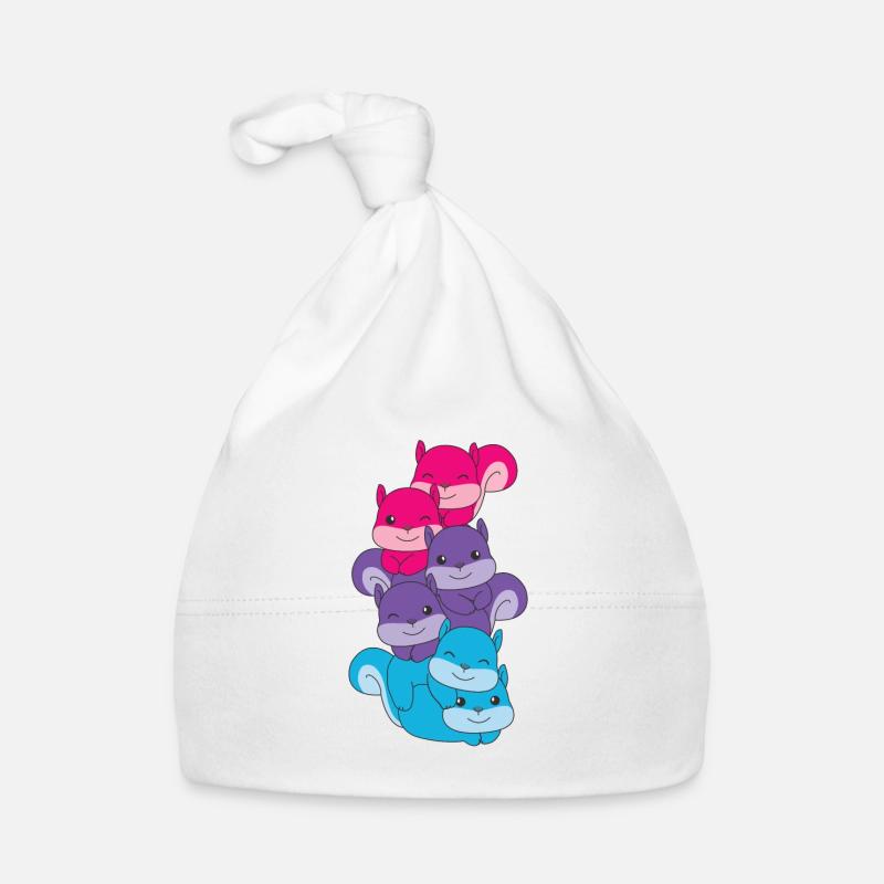 androgyn Flag Pride LGBTQ süße Eichhörnchen Baby Bio-Mütze