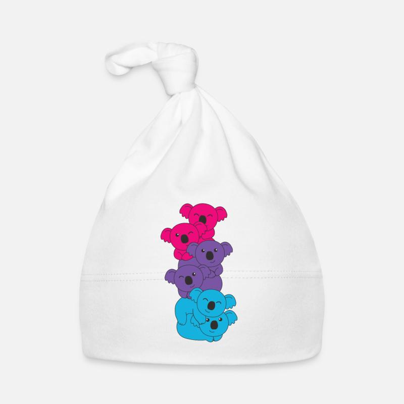 Androgynous Flag Pride LGBTQ Cute Koala Organic Baby Cap