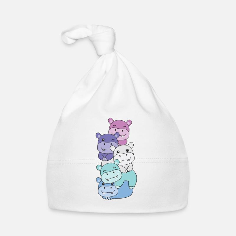 Spectrasexuell Flag Pride LGBTQ süßer Hippo Baby Bio-Mütze