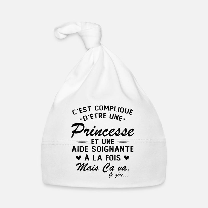 Princesse et Aide-soignante Bonnet bio Bébé