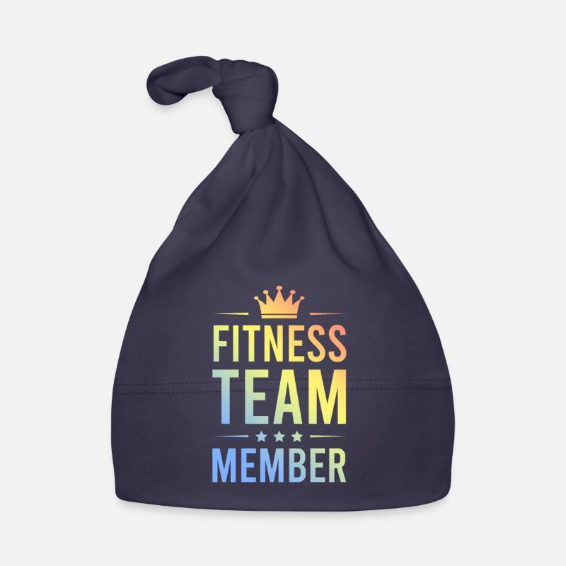 Équipe de remise en forme colorée Bonnet bio Bébé