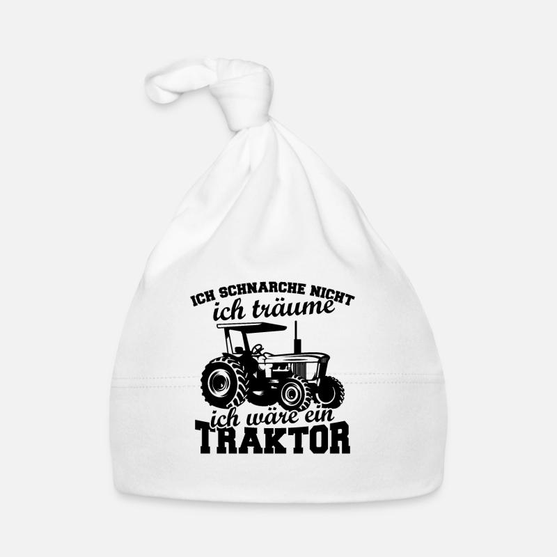 Don't snore, I dream I'm a tract Organic Baby Cap