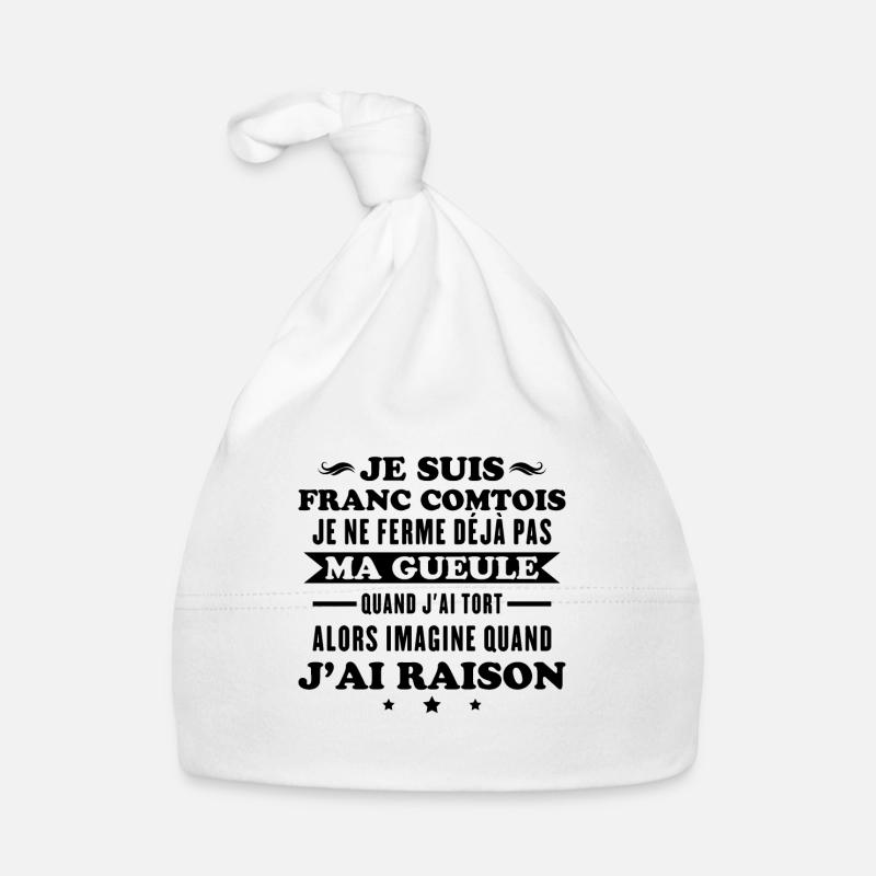 Franc comtois je ferme pas ma gueule franche comté Bonnet bio Bébé