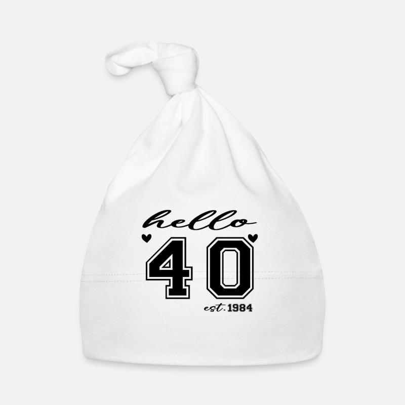 Hello 40 est 1984 Bonnet bio Bébé