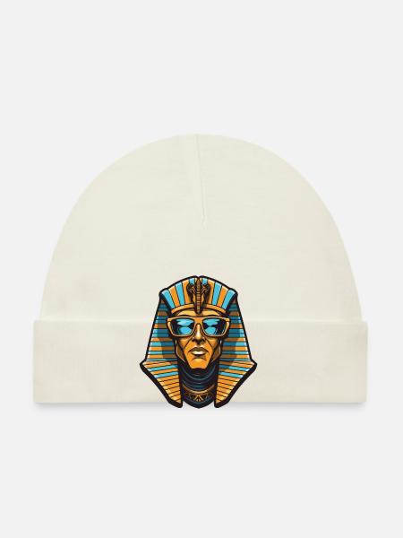 Crâne de pharaon Cool - Bonnet bio Bébé - blanc - Devant
