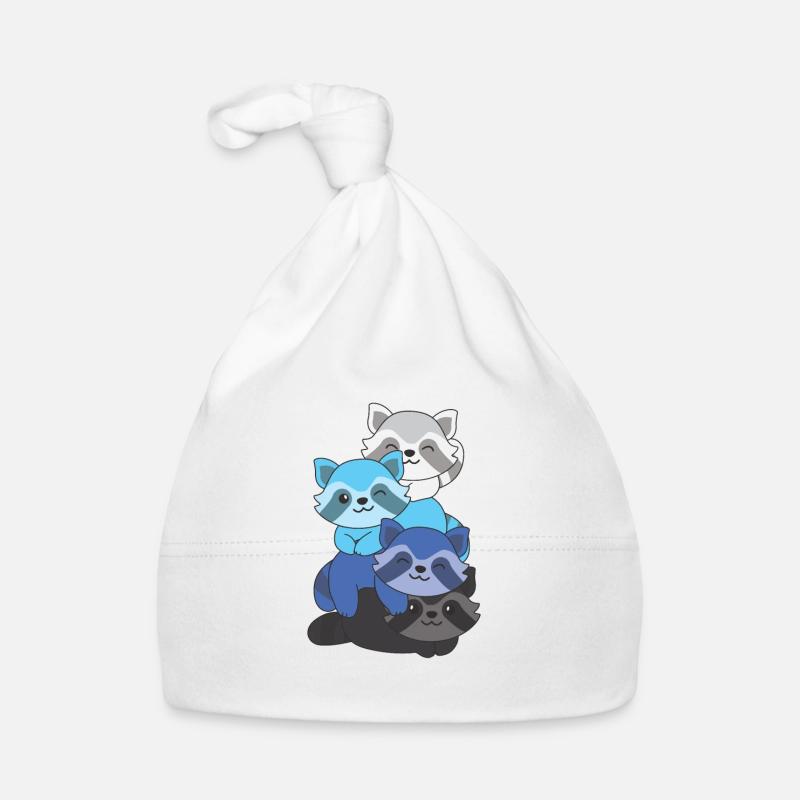 Transmasc Flag Pride LGBTQ Cute Raccoon Organic Baby Cap