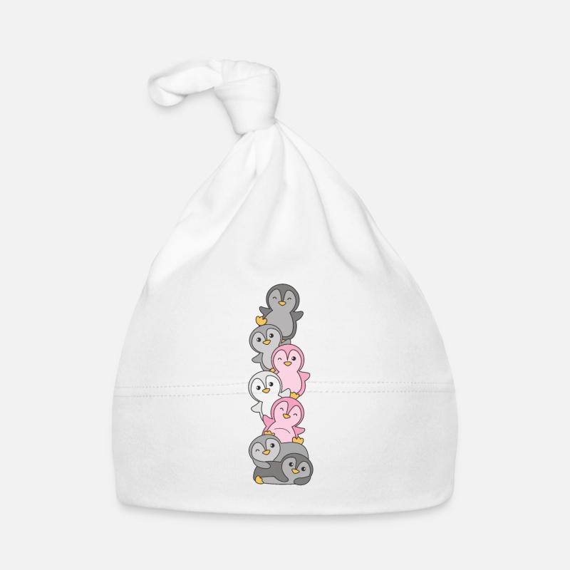 Demigirl Drapeau Pride LGBTQ Pingouin mignon Bonnet bio Bébé