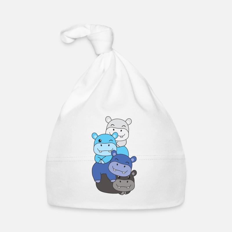 transmasc Flag Pride LGBTQ süße Hippo Baby Bio-Mütze