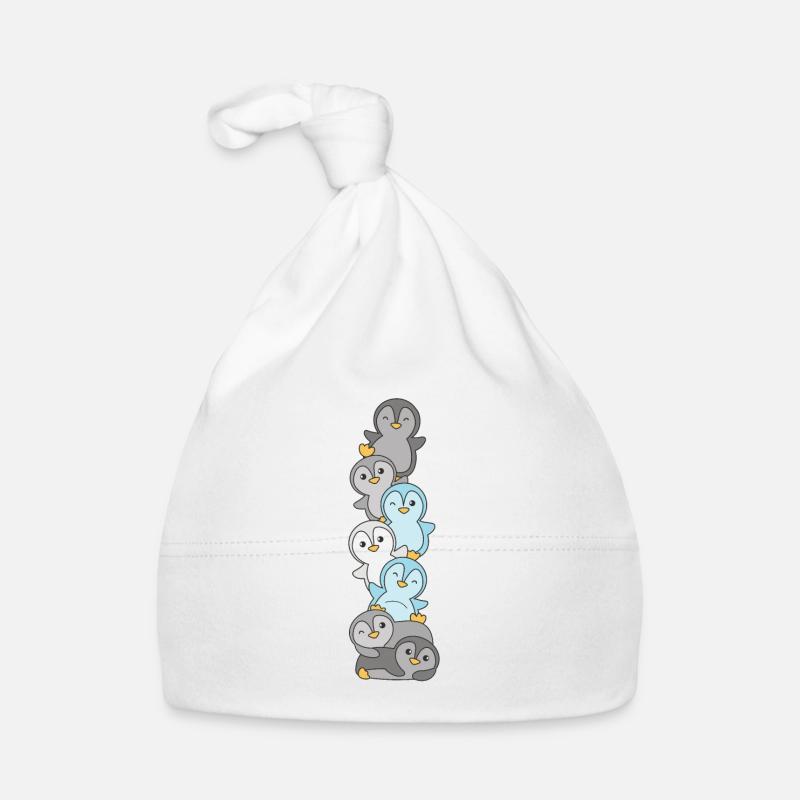 Demiboy Drapeau Pride LGBTQ Pingouin mignon Bonnet bio Bébé