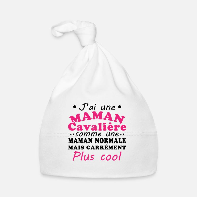 Ich habe eine reitende Mutter Baby Bio-Mütze