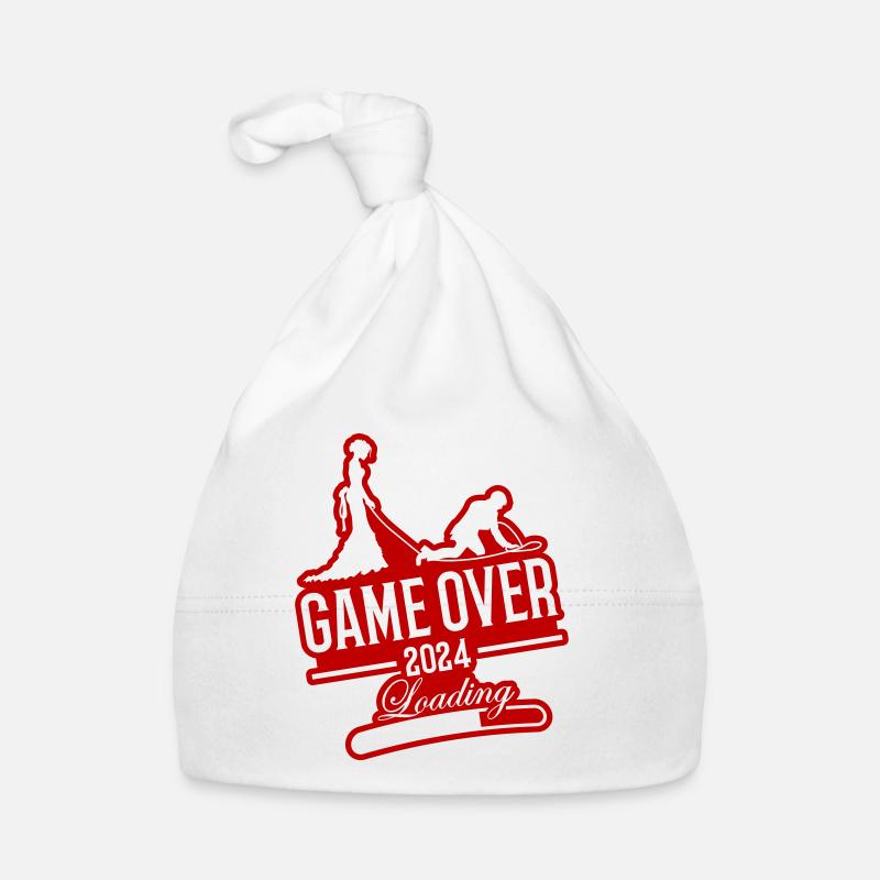 Hochzeit Loading 2024 Game Over Baby Bio-Mütze
