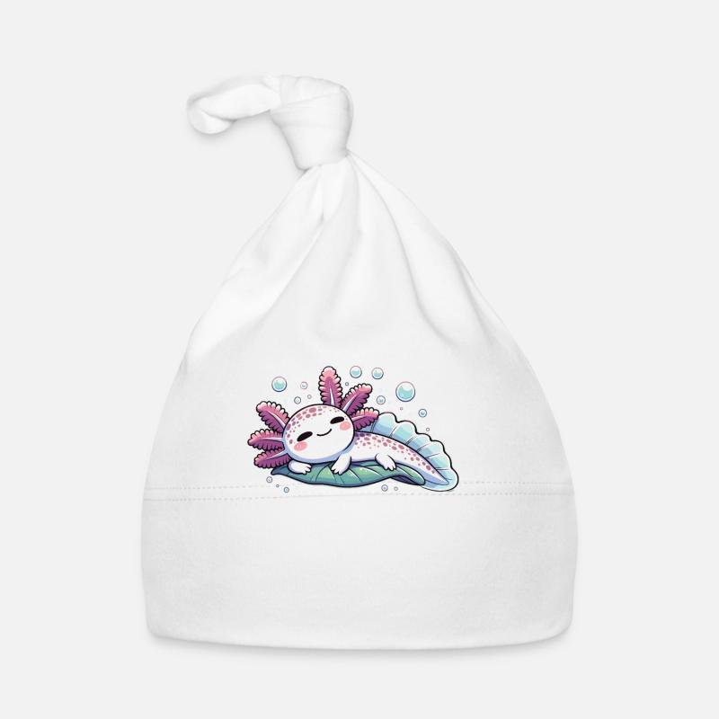 Relaxolotl Axolotl Lover Animaux mignons Relax Bonnet bio Bébé