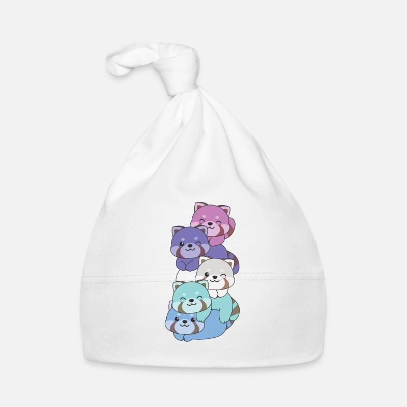 Spectrasexual Flag Pride LGBTQ Mignon Panda roux Bonnet bio Bébé