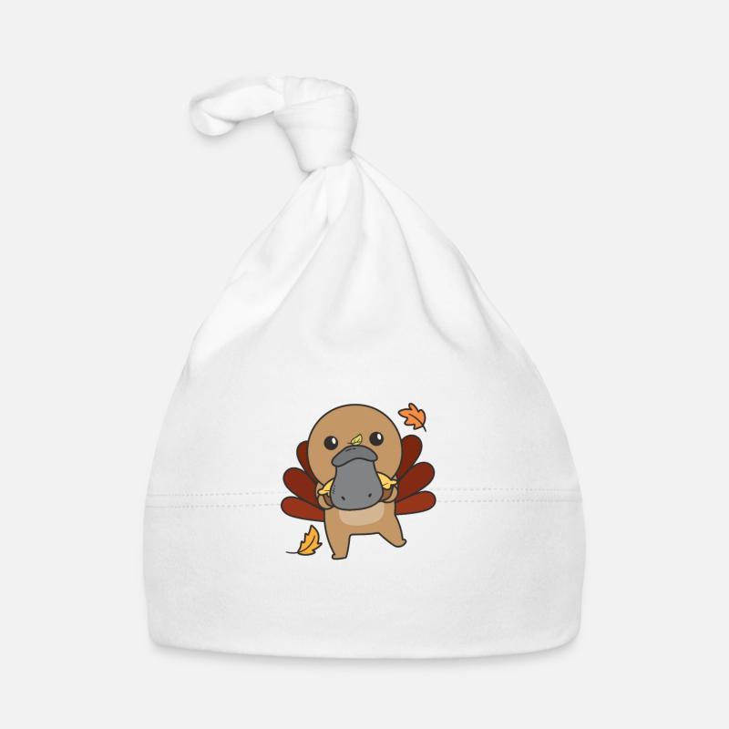 thanksgiving day outfits Truthahn Schnabeltier mit Baby Bio-Mütze