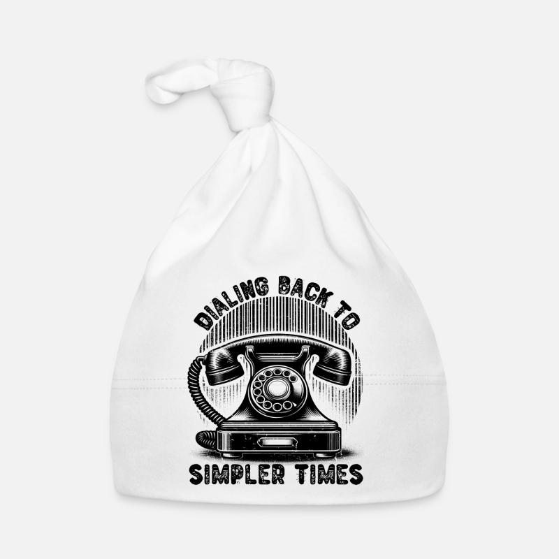 RETOUR À DES TEMPS PLUS SIMPLES, TÉLÉPHONE D’ÉPOQUE Bonnet bio Bébé