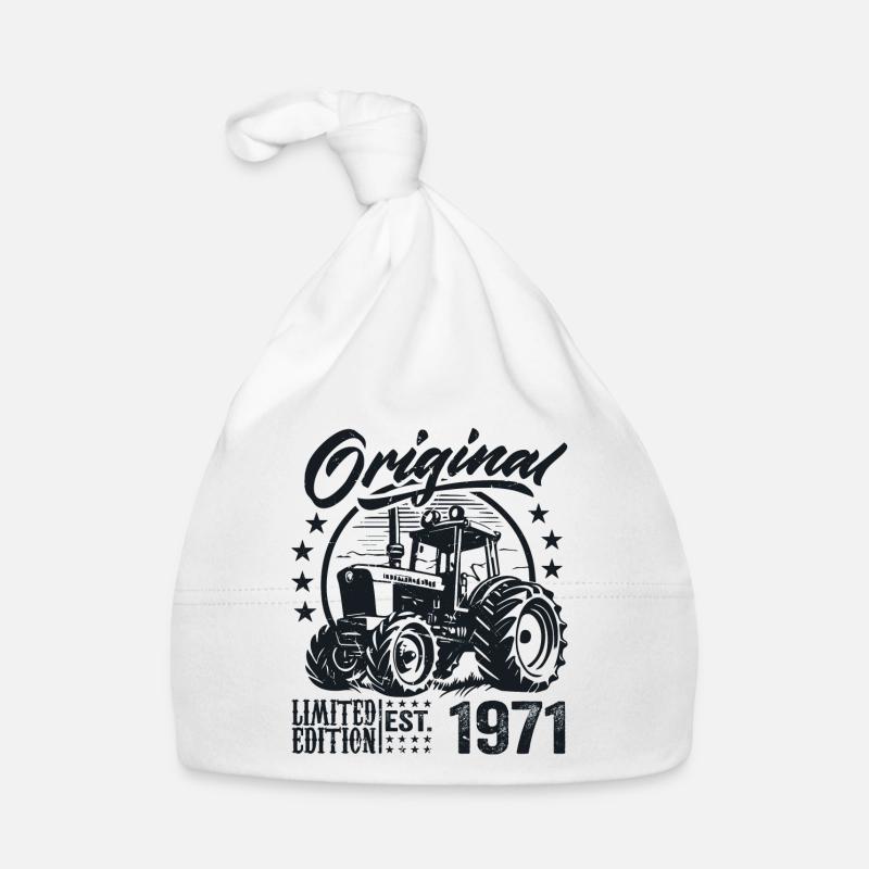 Original 1971 Geburtstag 1971 Farmer Traktor Baby Bio-Mütze