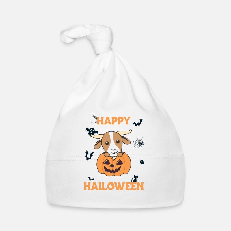 Chèvre à la citrouille chèvres mignonnes Joyeux Halloween Bonnet bio Bébé
