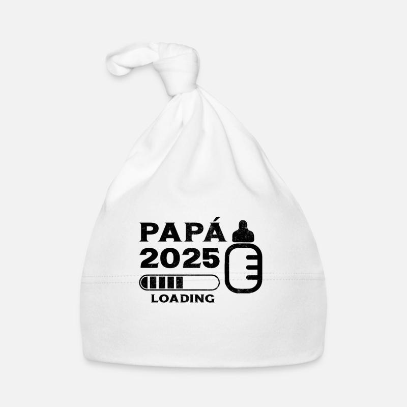 Dad 2025 Loading Gift Future Father Organic Baby Cap