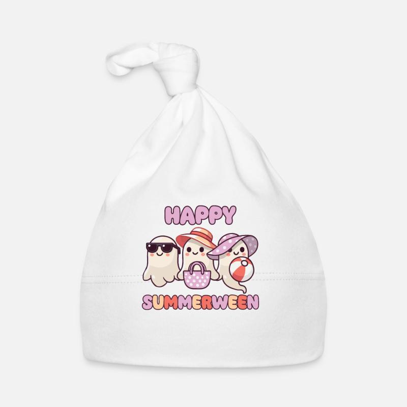 Happy Summerween Sommer Halloween Geist Baby Bio-Mütze