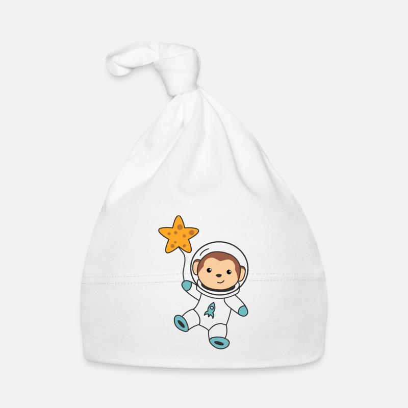 Mignon Singe de l’espace Astronautes Univers Bonnet bio Bébé