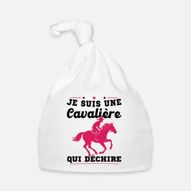 Ich bin ein Reiter, der Geschenke zerreißt Baby Bio-Mütze